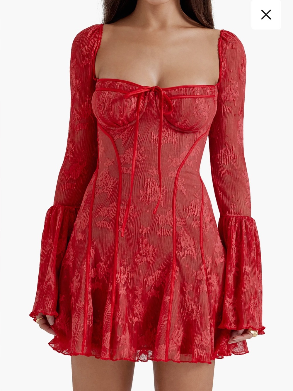 House of CB Red Analissa Dress